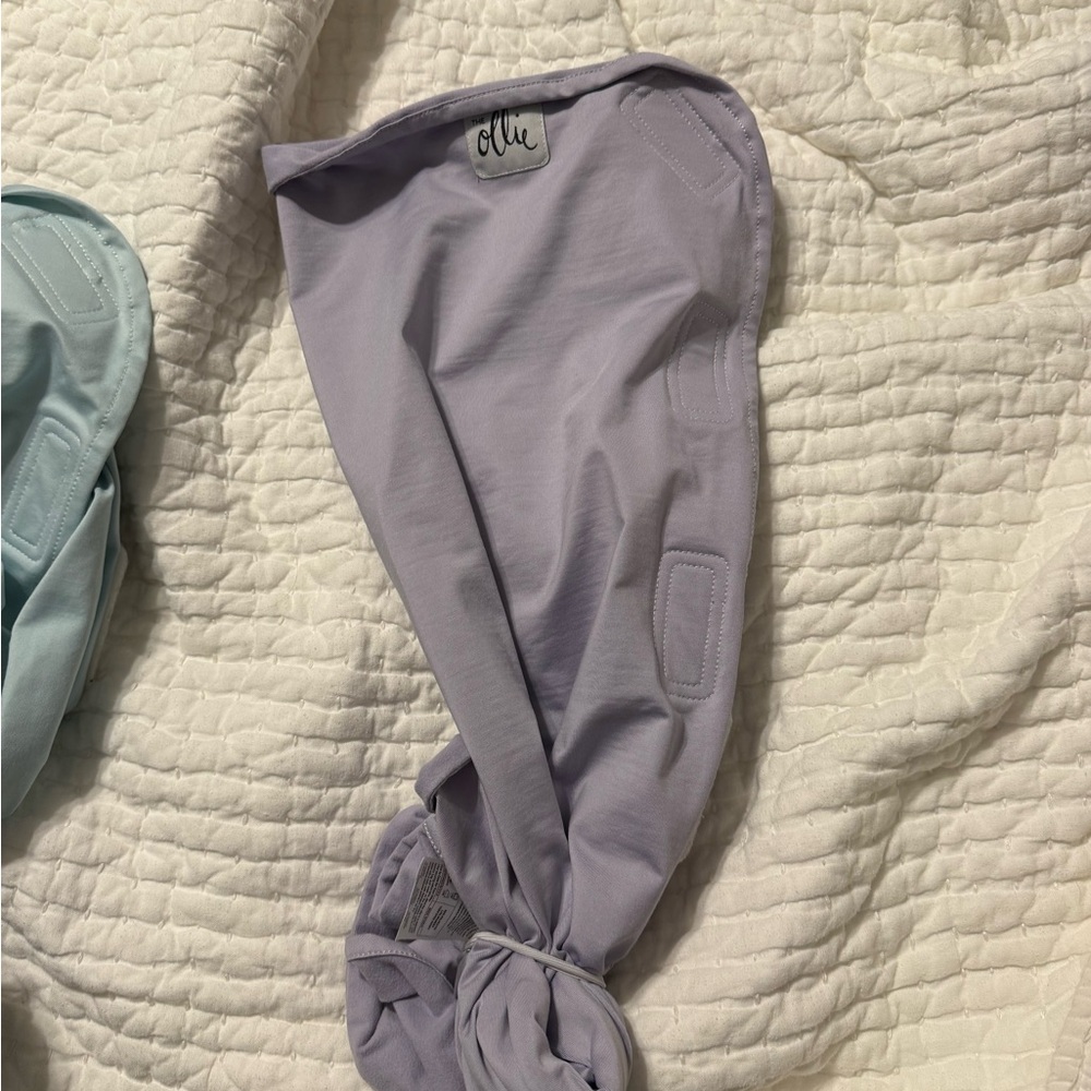 Ollie Swaddles in Light Purple, gray and blue